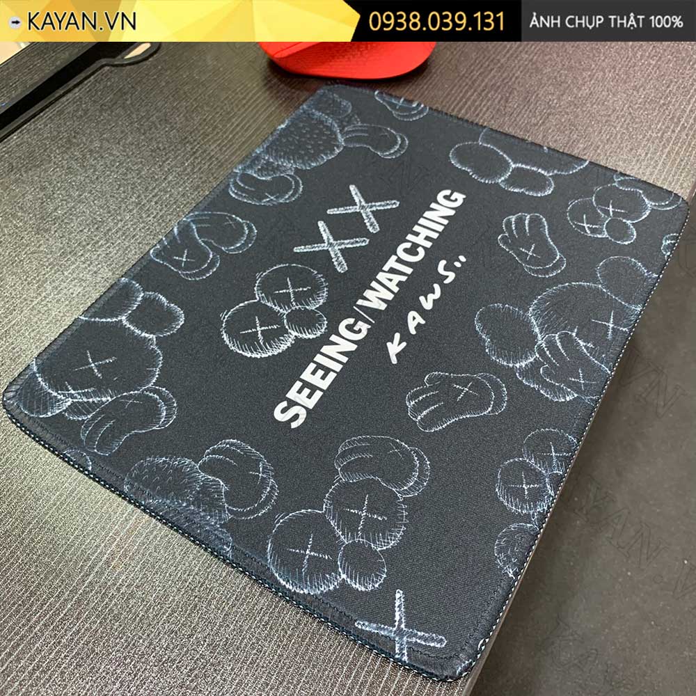 Lót chuột chống nước cỡ nhỏ 26x21cm dày 3mm S-85-26X21 (KAWS-01)