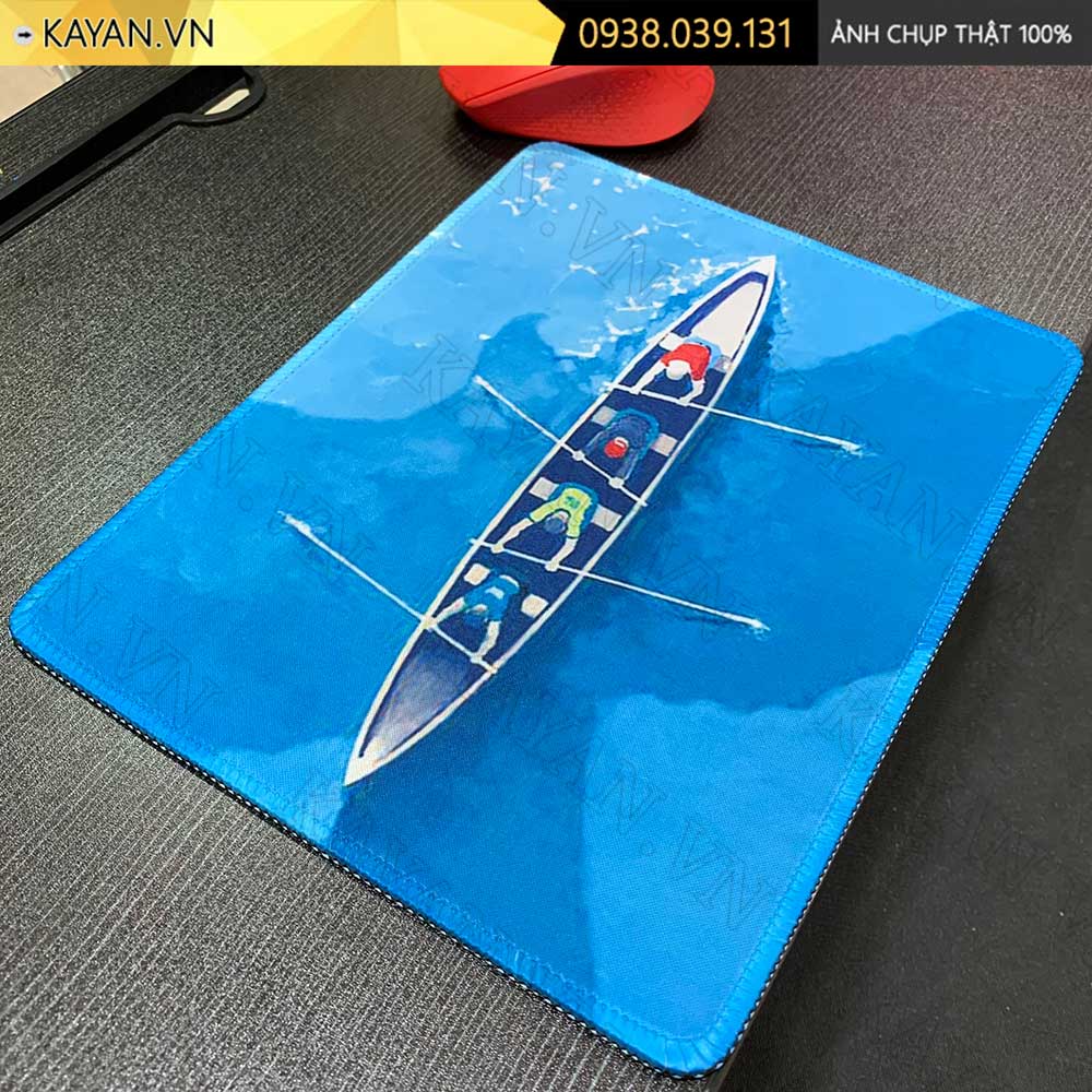 Lót chuột chống nước cỡ nhỏ 26x21cm dày 3mm S-41-26X21 (Con thuyền)