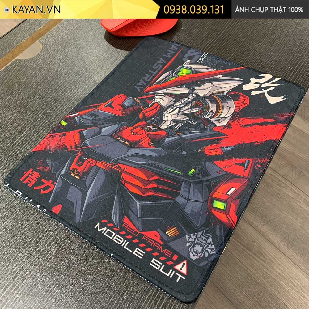 Lót chuột chống nước cỡ nhỏ 26x21cm dày 3mm S-130 (RED GUNDAM)