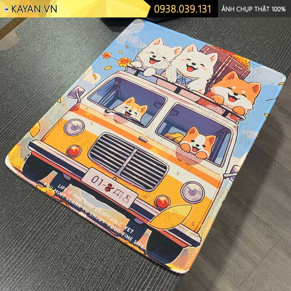 Lót chuột chống nước cỡ nhỏ 26x21cm dày 3mm S-161 (CUTE-88)