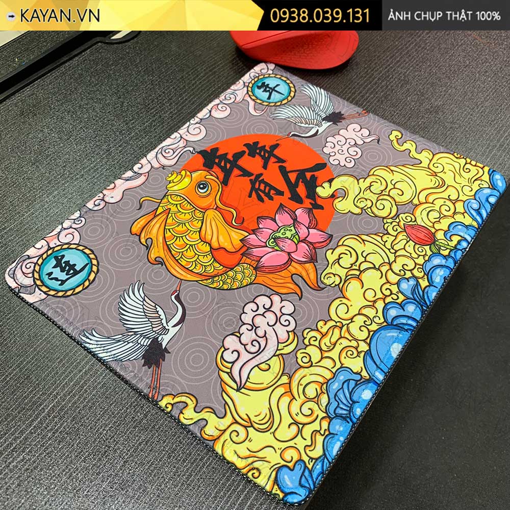 Lót chuột chống nước cỡ nhỏ 26x21cm dày 3mm S-16-26X21 (Cá chép)