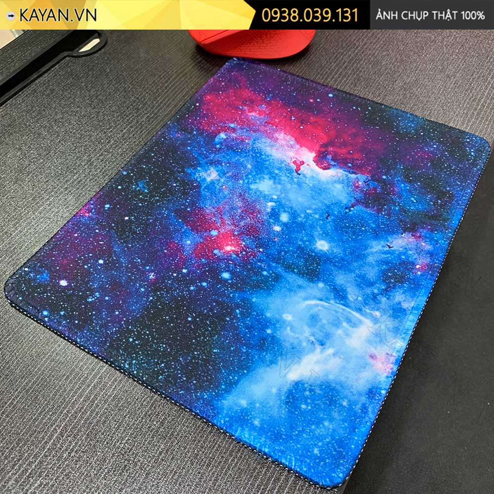 Lót chuột chống nước cỡ nhỏ 26x21cm dày 3mm S-27-26X21 (Galaxy-xanh)