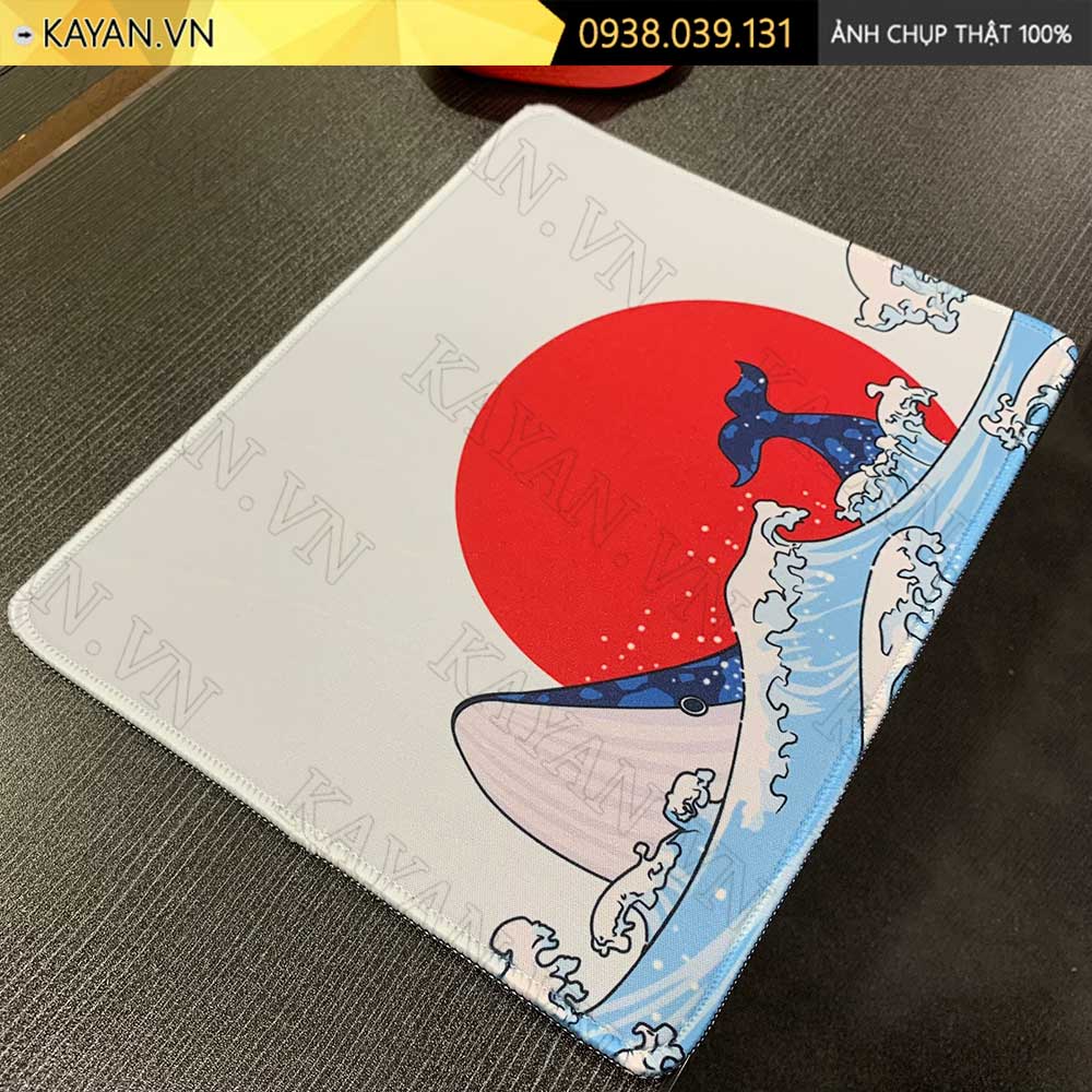 Lót chuột chống nước cỡ nhỏ 26x21cm dày 3mm S-112-26X21 (CA VOI XANH)