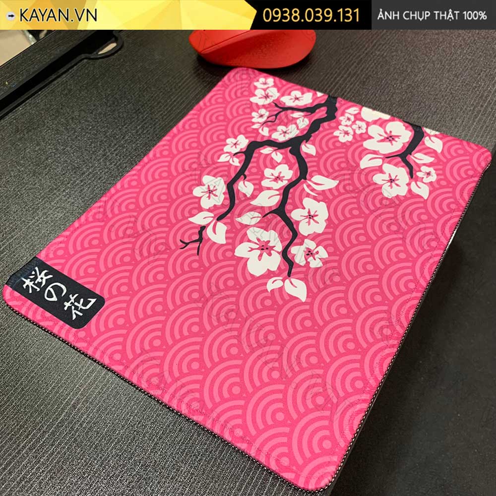 Lót chuột chống nước cỡ nhỏ 26x21cm dày 3mm S-71-26X21 (SAKURA-HỒNG)