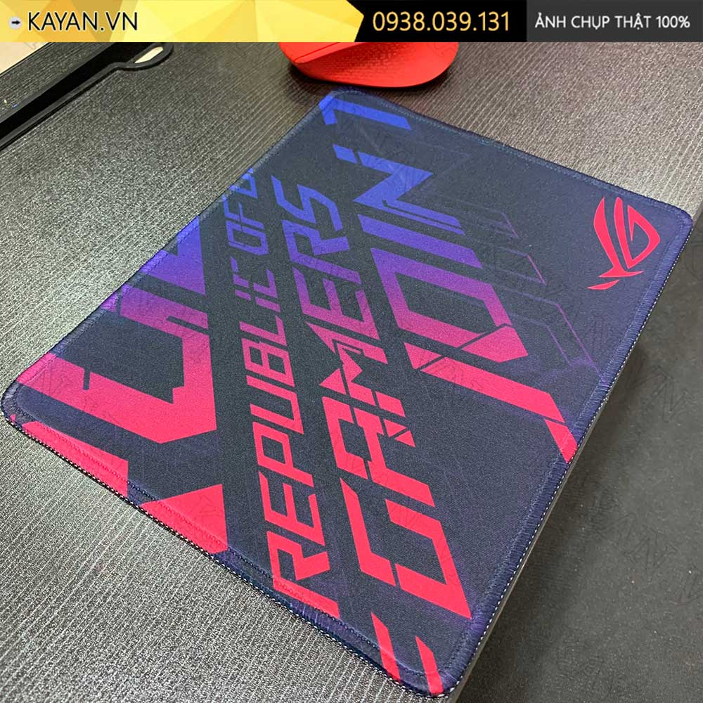 Lót chuột chống nước cỡ nhỏ 26x21cm dày 3mm S-56-26X21 (ROG-01)