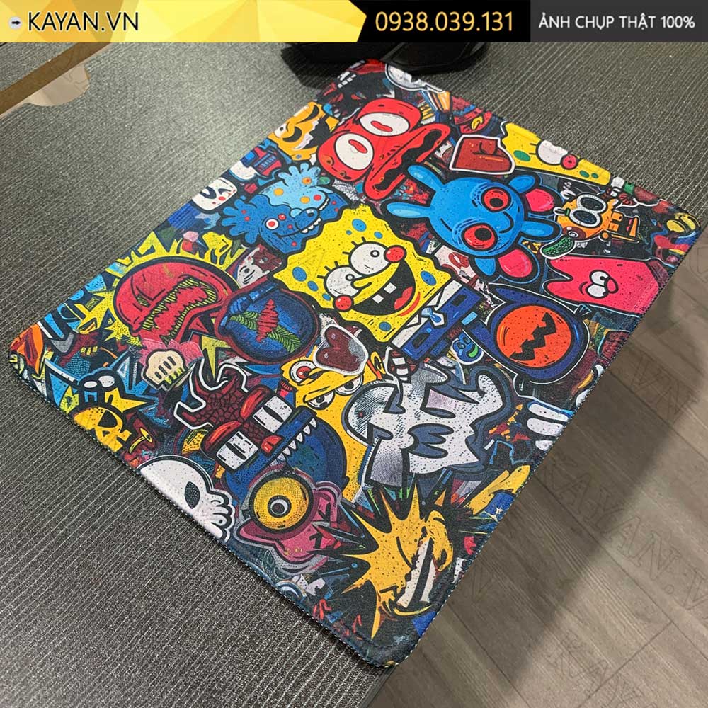 Lót chuột chống nước cỡ nhỏ 26x21cm dày 3mm S-163 (STICKER-05)