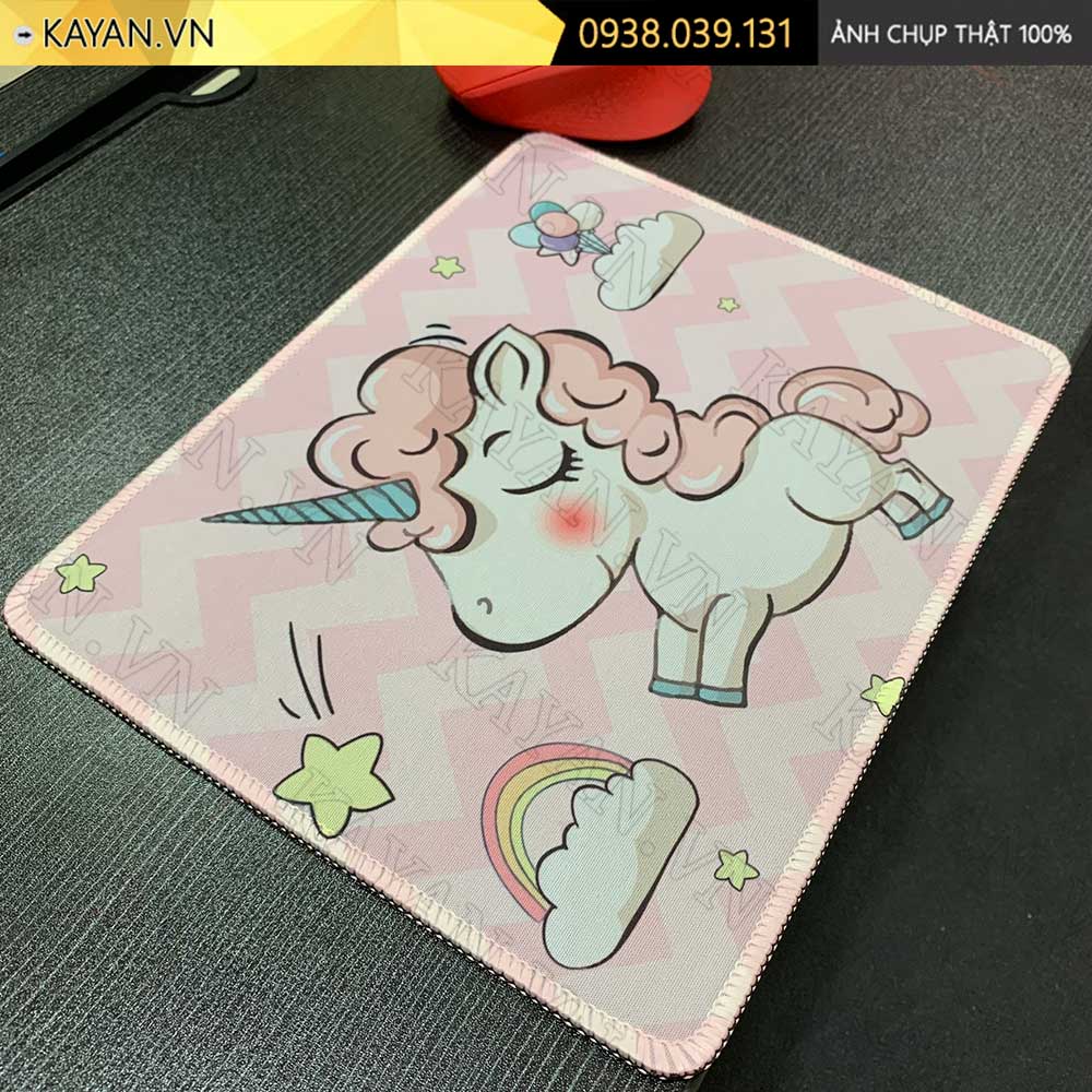 Lót chuột chống nước cỡ nhỏ 26x21cm dày 3mm S-23-26X21 (Cute-20)