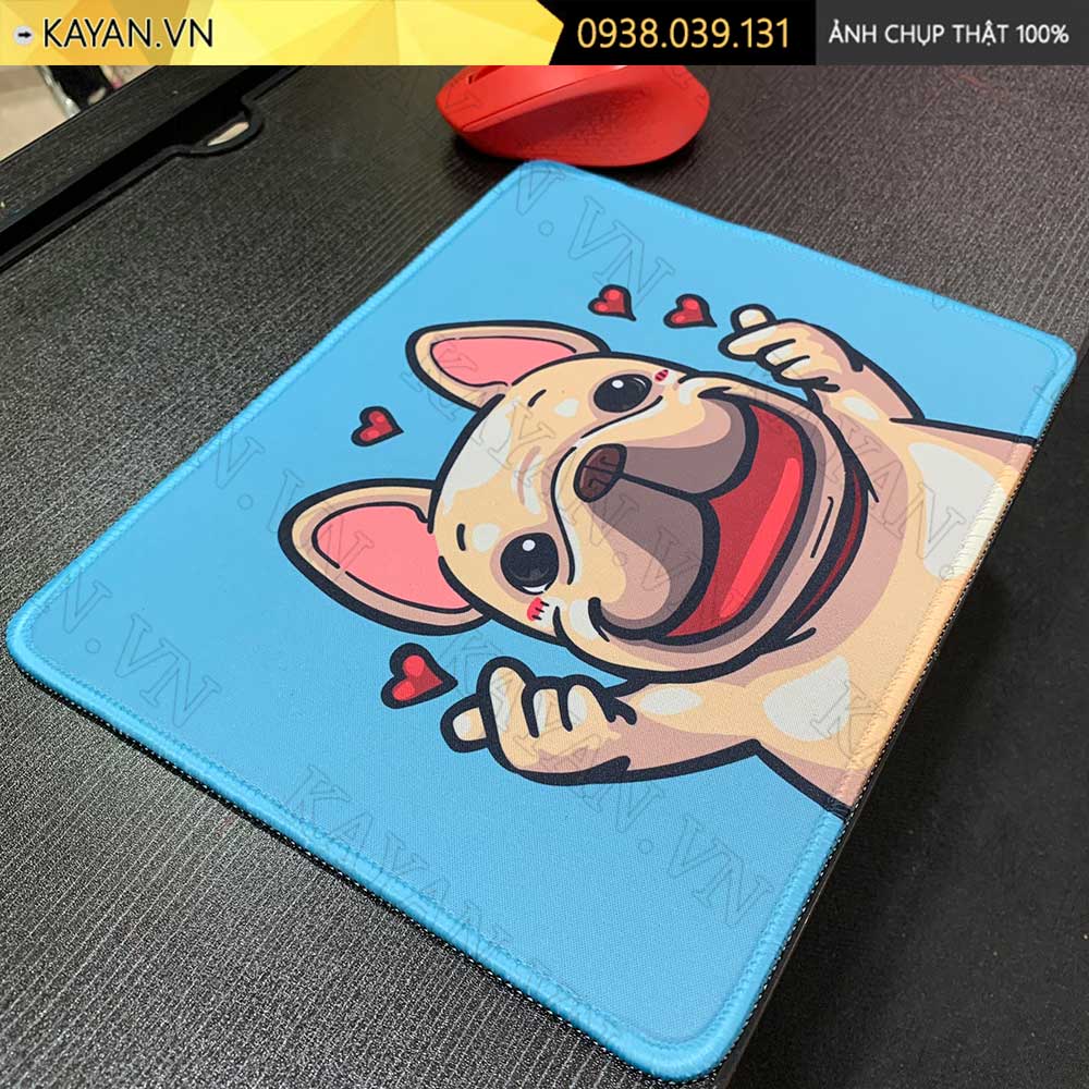 Lót chuột chống nước cỡ nhỏ 26x21cm dày 3mm S-52-26X21 (CUTE-12)