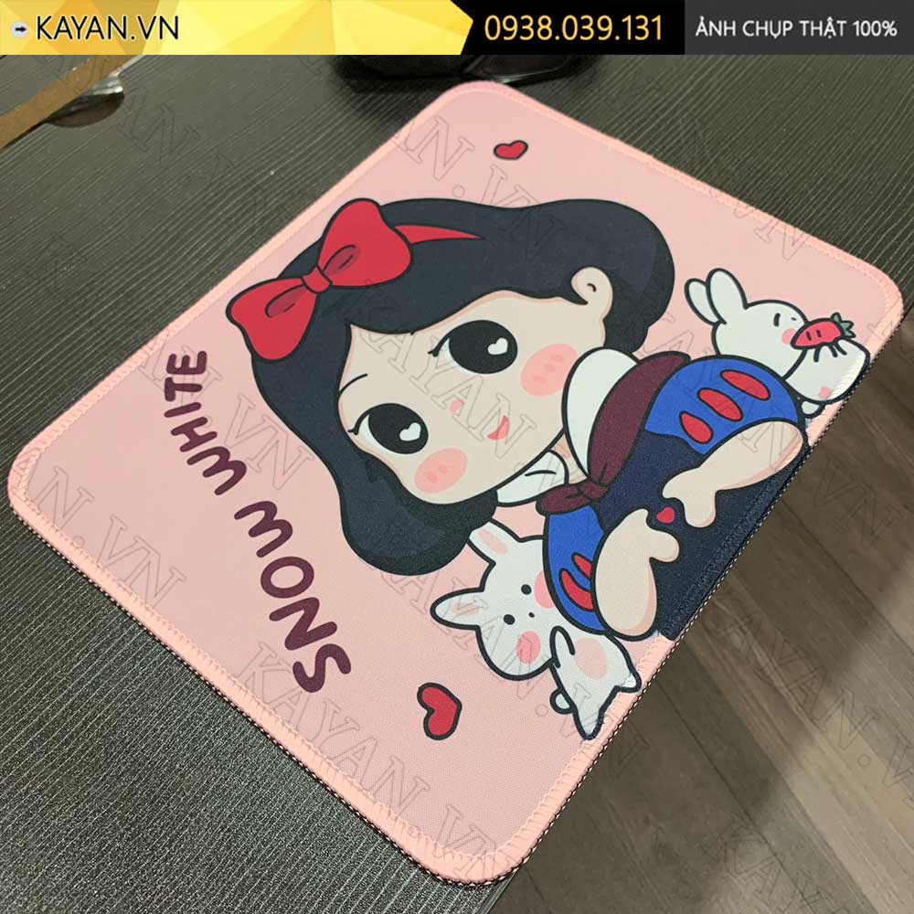Lót chuột chống nước cỡ nhỏ 26x21cm dày 3mm S-145 (Bạch Tuyết)