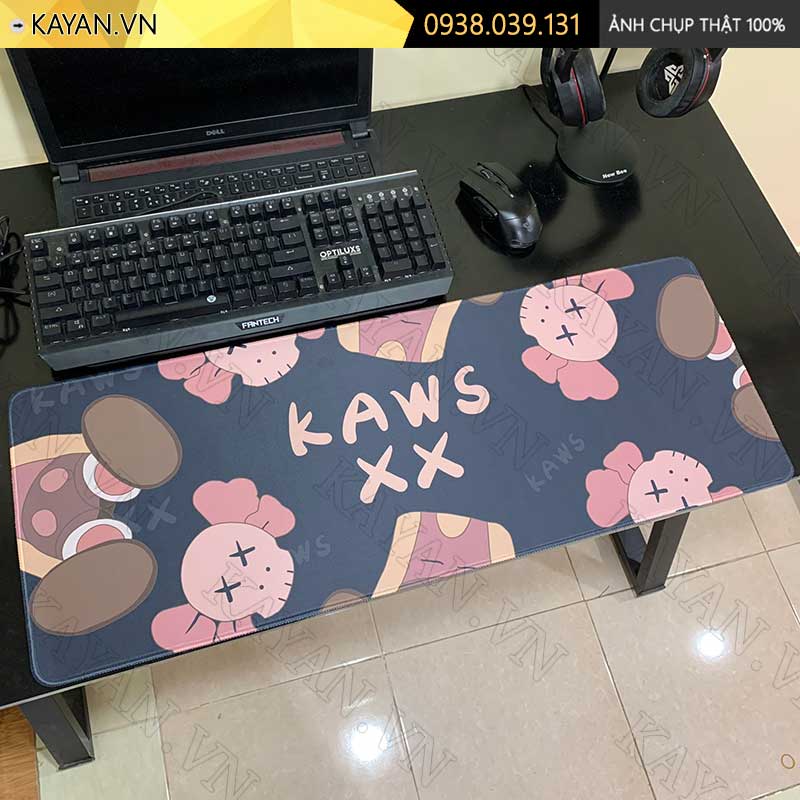 Lót chuột chống nước cỡ lớn 80x30cm dày 3mm KAWS-05-80X30
