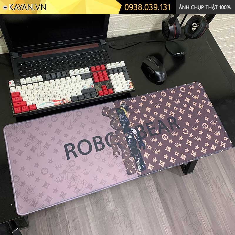 Lót chuột chống nước cỡ lớn 80x30cm dày 3mm BEARBRICK-04-80X30