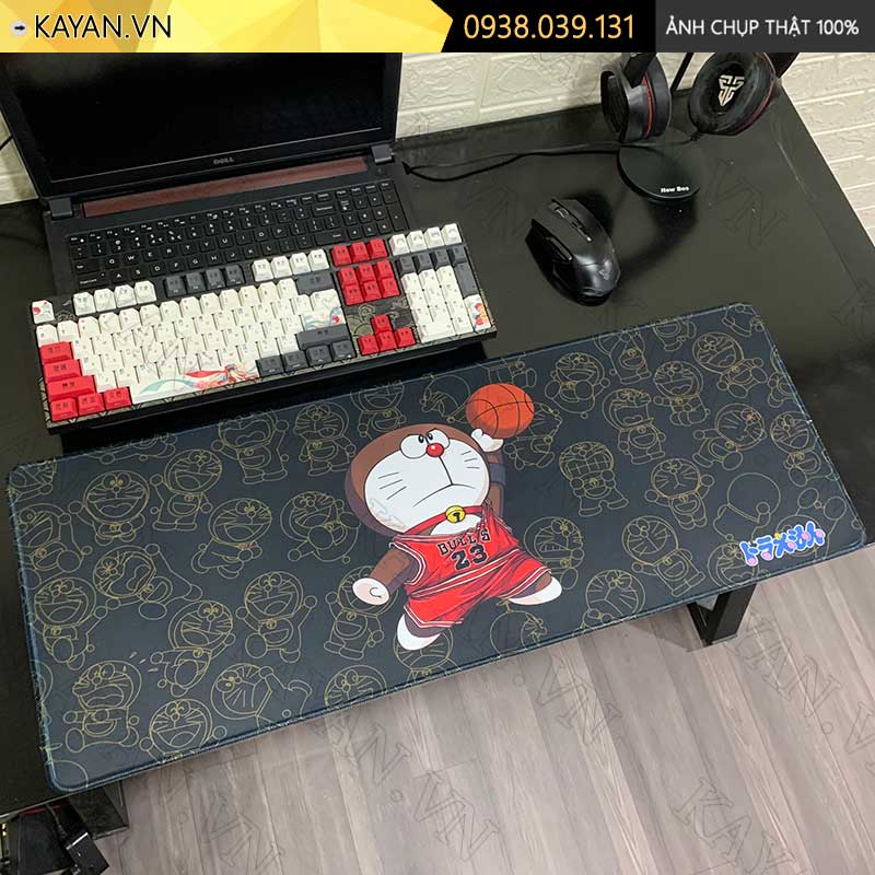 Lót chuột chống nước cỡ lớn 80x30cm dày 3mm DORAEMON-08-80X30