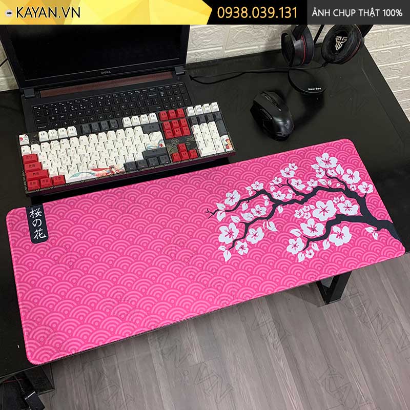 Lót chuột chống nước cỡ lớn 80x30cm dày 3mm SAKURA-02-80X30