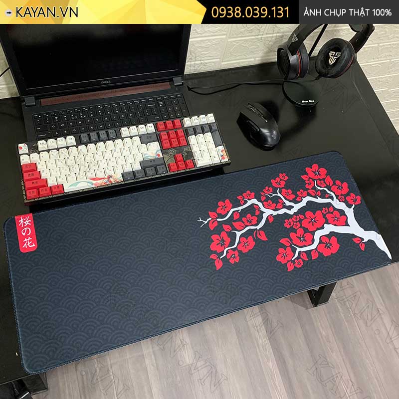 Lót chuột chống nước cỡ lớn 80x30cm dày 3mm SAKURA-03-80X30