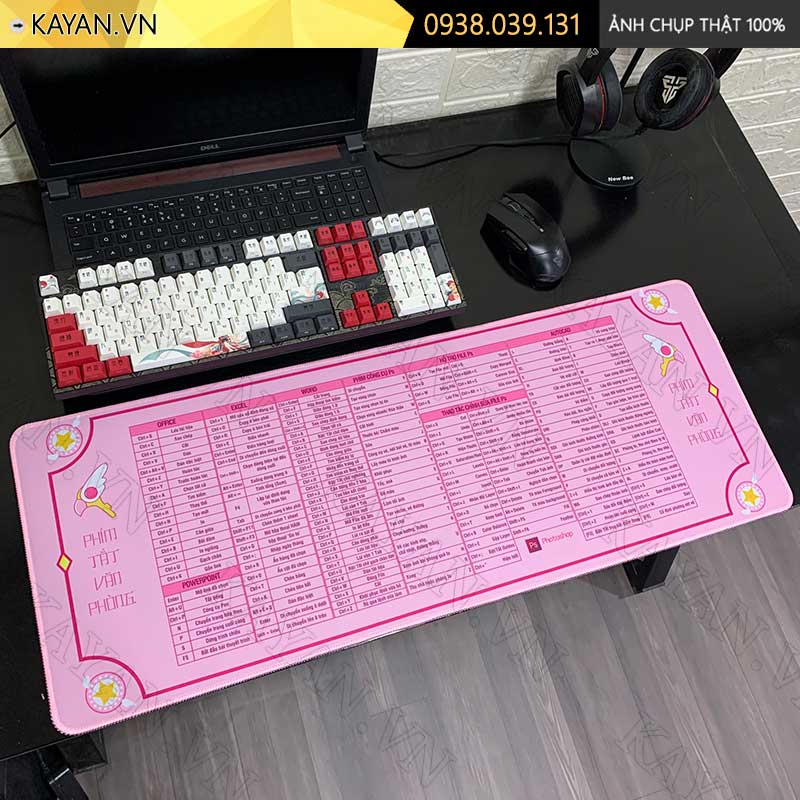 Lót chuột chống nước cỡ lớn 80x30cm dày 3mm SHORTCUT-02-80X30