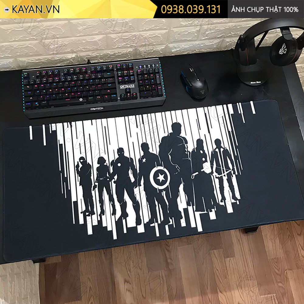 Lót chuột chống nước cỡ lớn 90x40cm dày 3mm AVENGERS-24-90X40