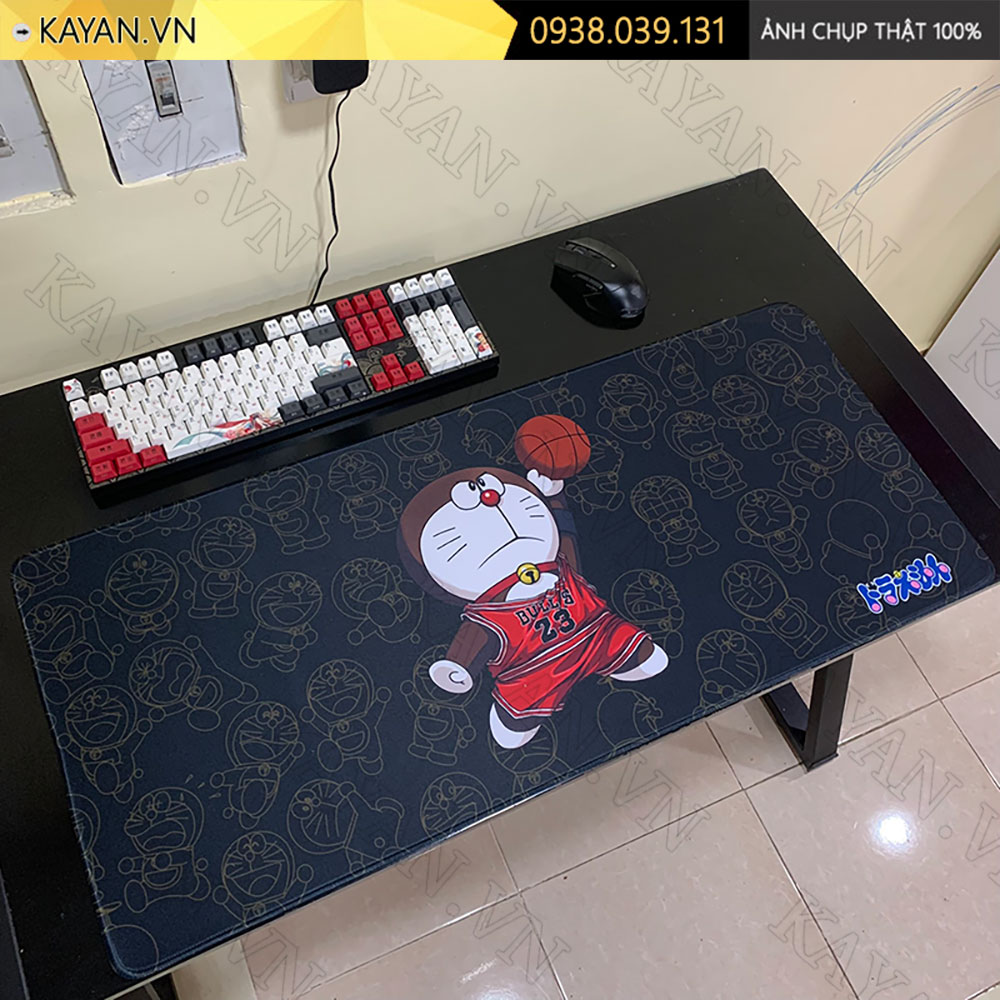 Lót chuột chống nước cỡ lớn 90x40cm dày 3mm DORAEMON-08-90X40