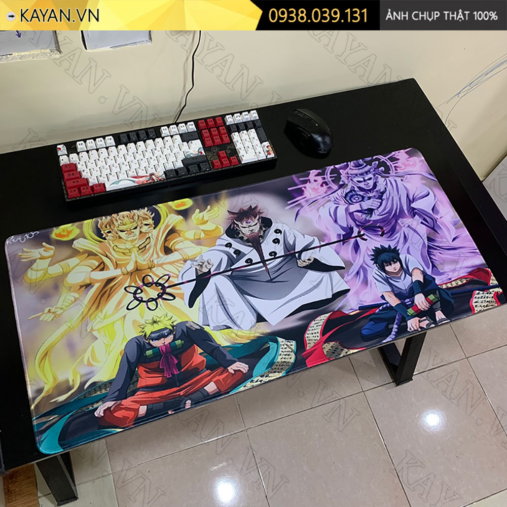 Lót chuột chống nước cỡ lớn 90x40cm dày 3mm NARUTO-27-90X40