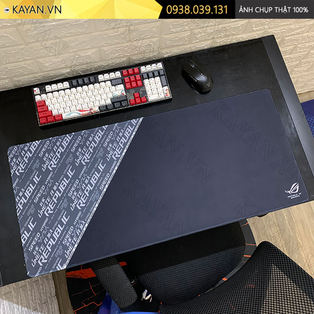 Lót chuột chống nước cỡ lớn 90x40cm dày 3mm ROG-08-90X40