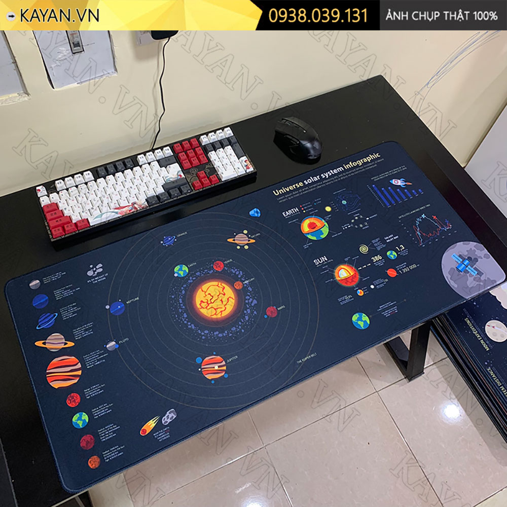 Lót chuột chống nước cỡ lớn 90x40cm dày 3mm UNIVERSE-07-90X40