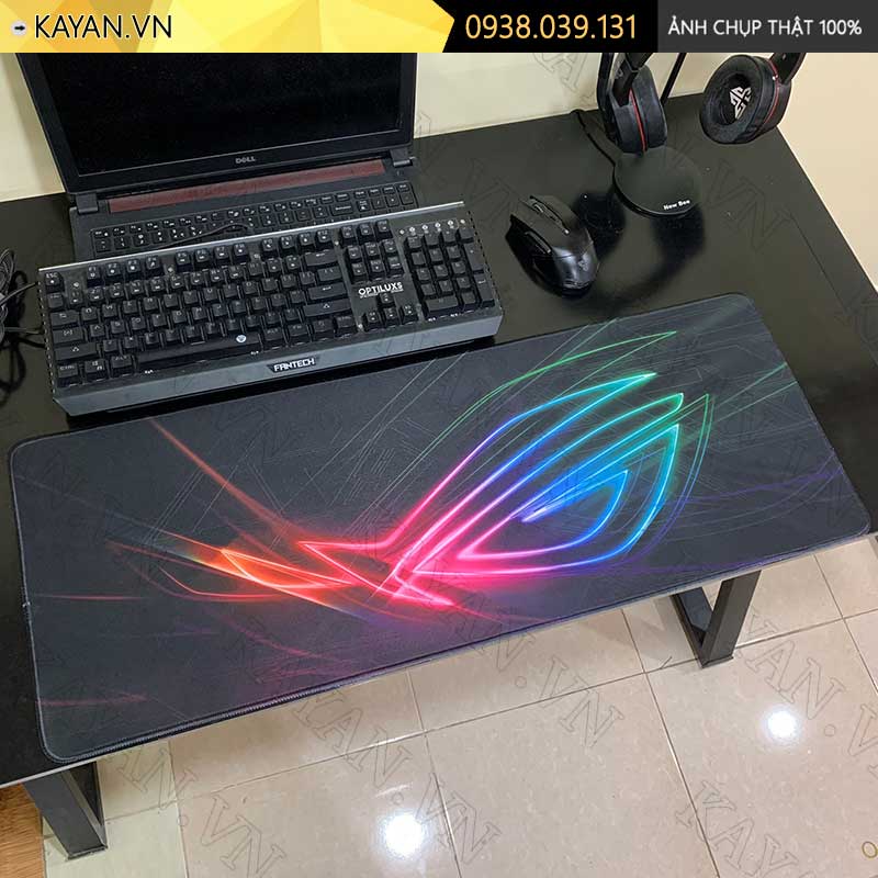 Lót chuột chống nước cỡ lớn 80x30cm dày 3mm ROG-12-80X30