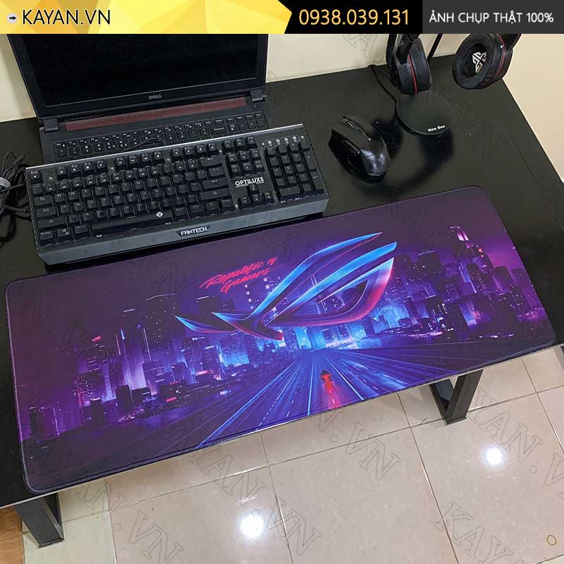 Lót chuột chống nước cỡ lớn 80x30cm dày 3mm ROG-13-80X30