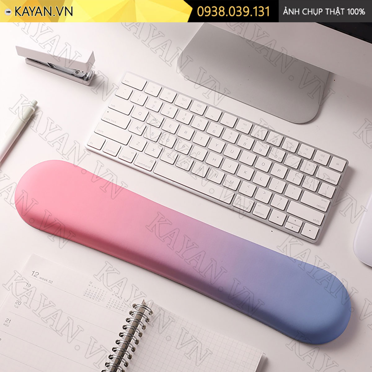 Kê tay đệm cao su non 44x8 GRADIENT KETAY-GRADIENTXANHHONG-44X8