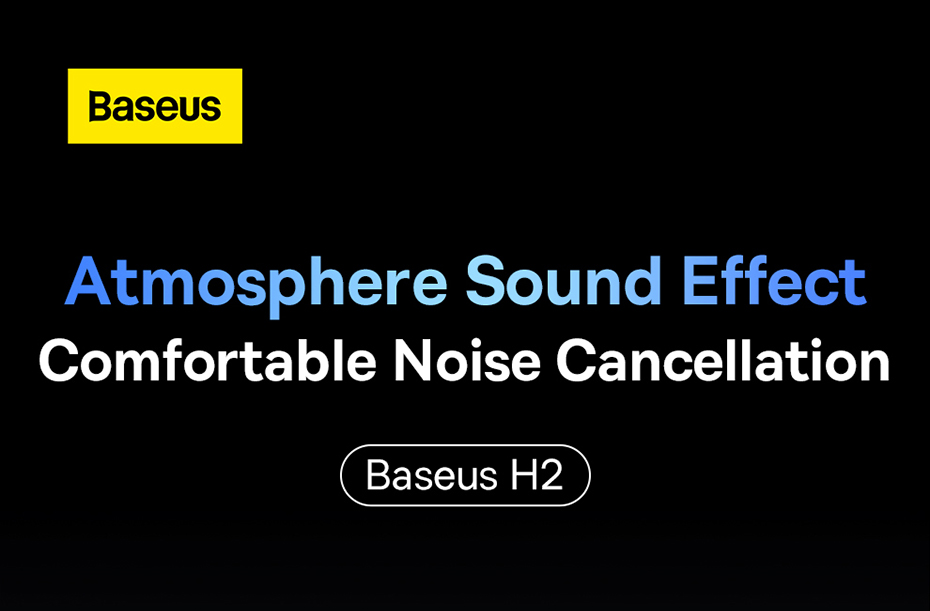 chube Tai nghe chụp tai chống ồn chủ động Baseus Bowie H2 ANC Wireless