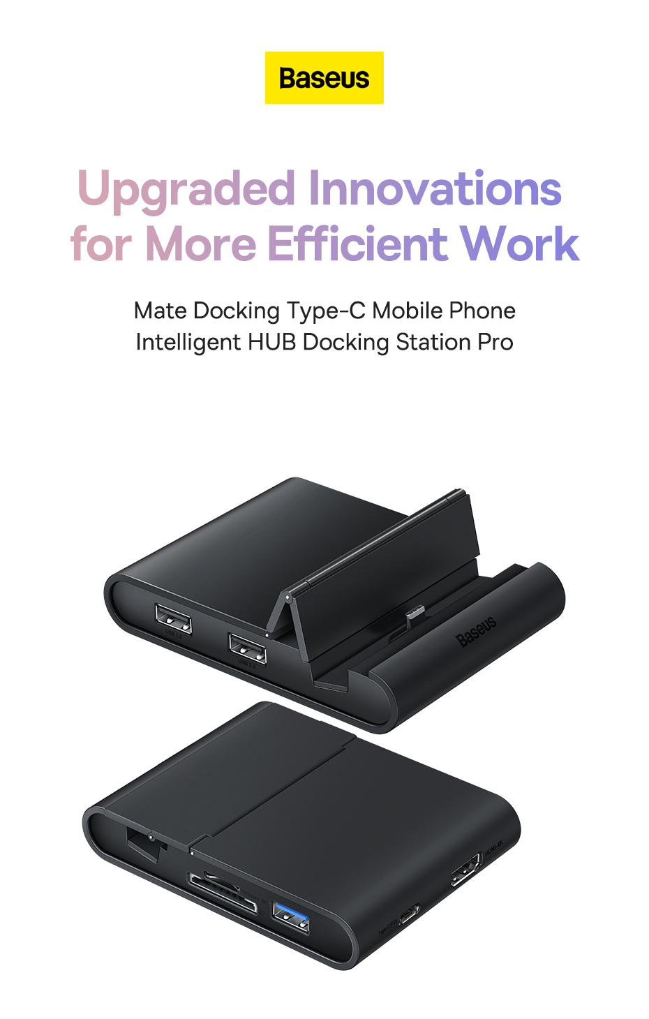 Hub mở rộng Baseus Mate Docking Station Pro