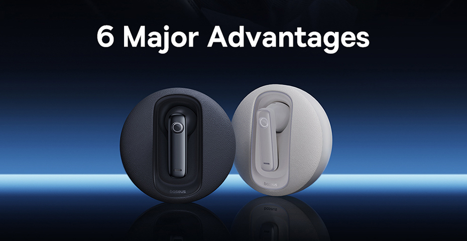 chube Tai nghe không dây đơn thông minh cho ô tô Baseus C-Mic CM10