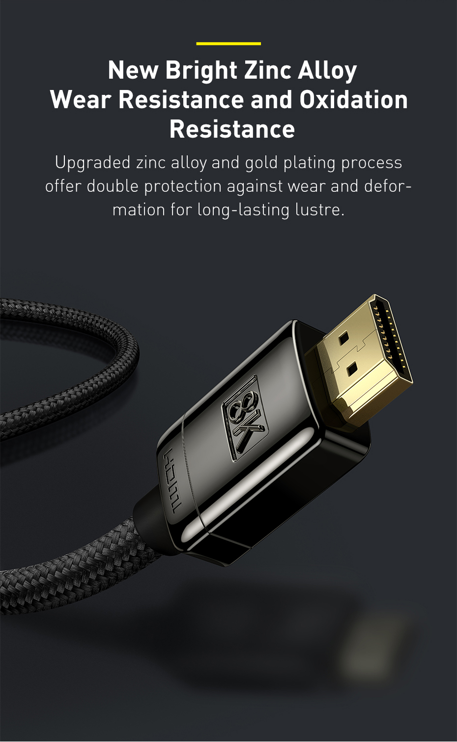 chube Cáp HDMI 2.1 8K Baseus High Definition Series