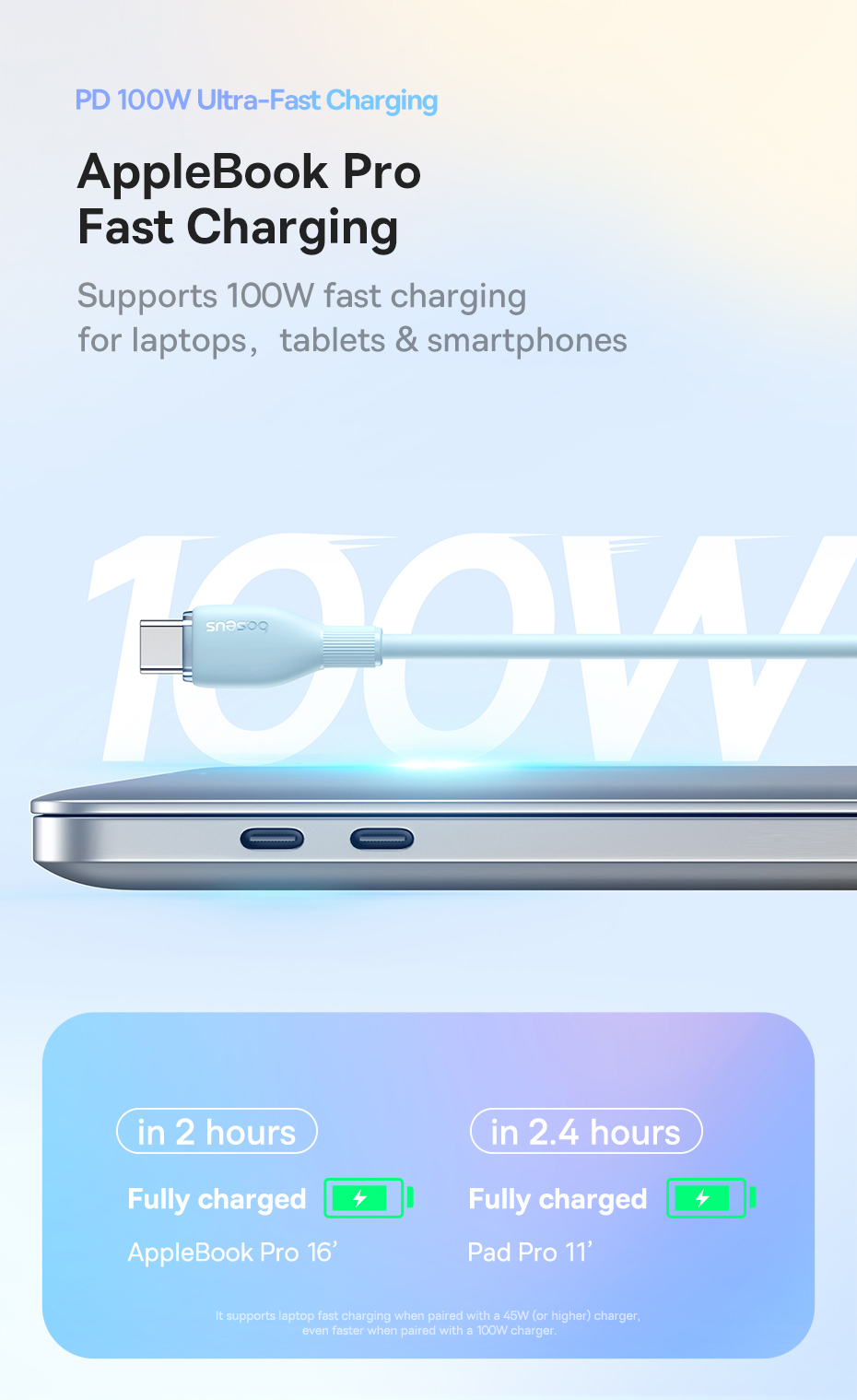 chube Cáp sạc nhanh 100W Baseus Pudding Series C to C