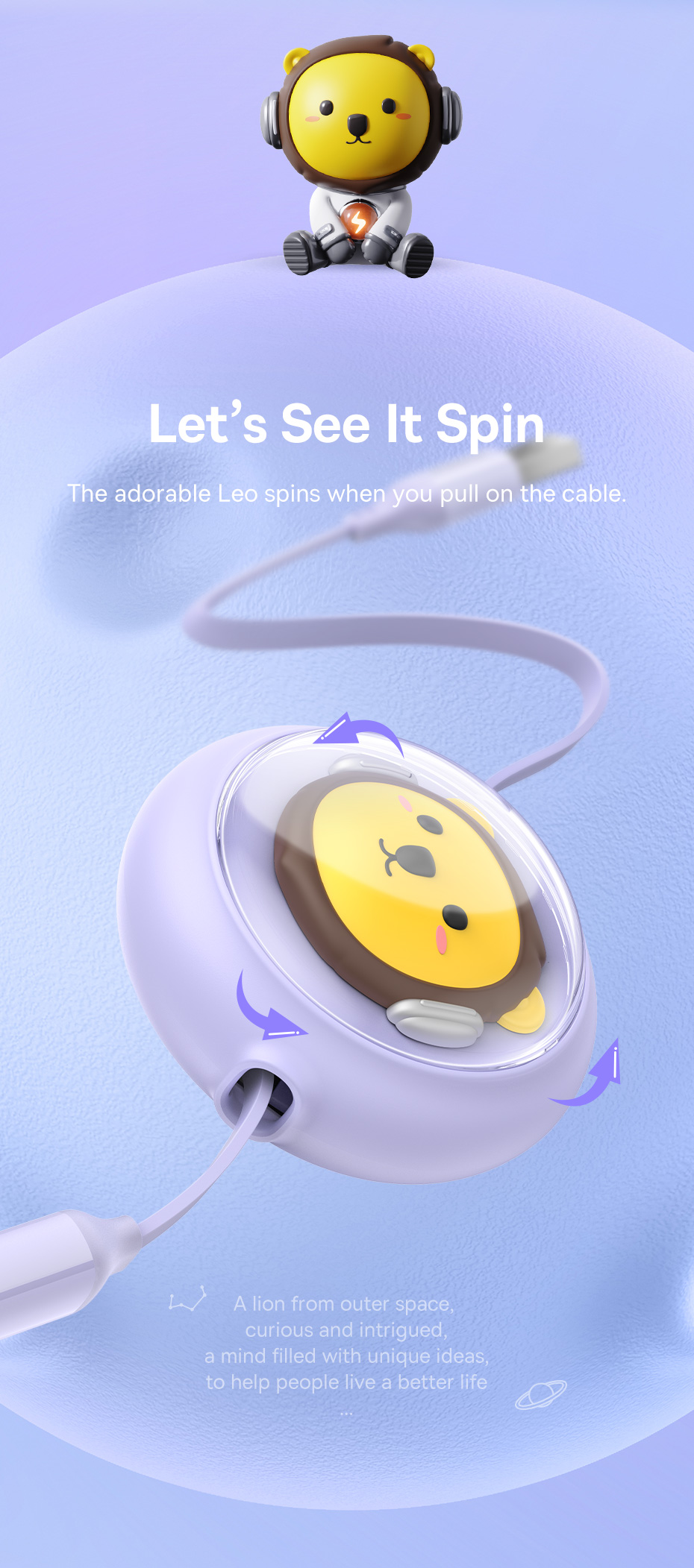 chube Cáp sạc đa năng Baseus Leo 3 in 1 Micro Lightning Type C rút gọn