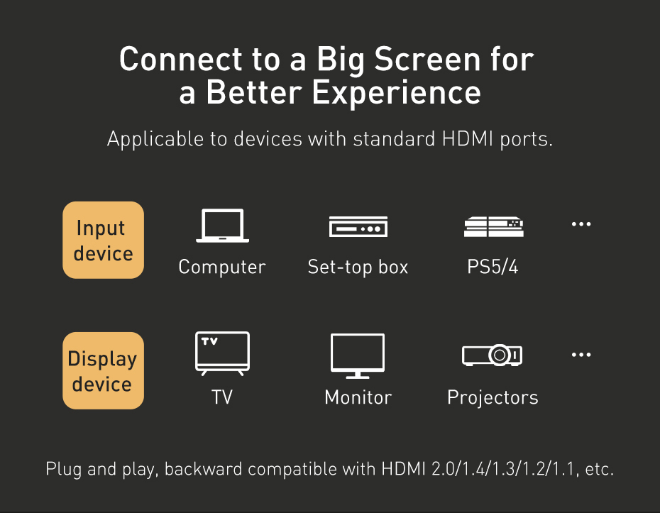 chube Cáp HDMI 2.1 8K Baseus High Definition Series