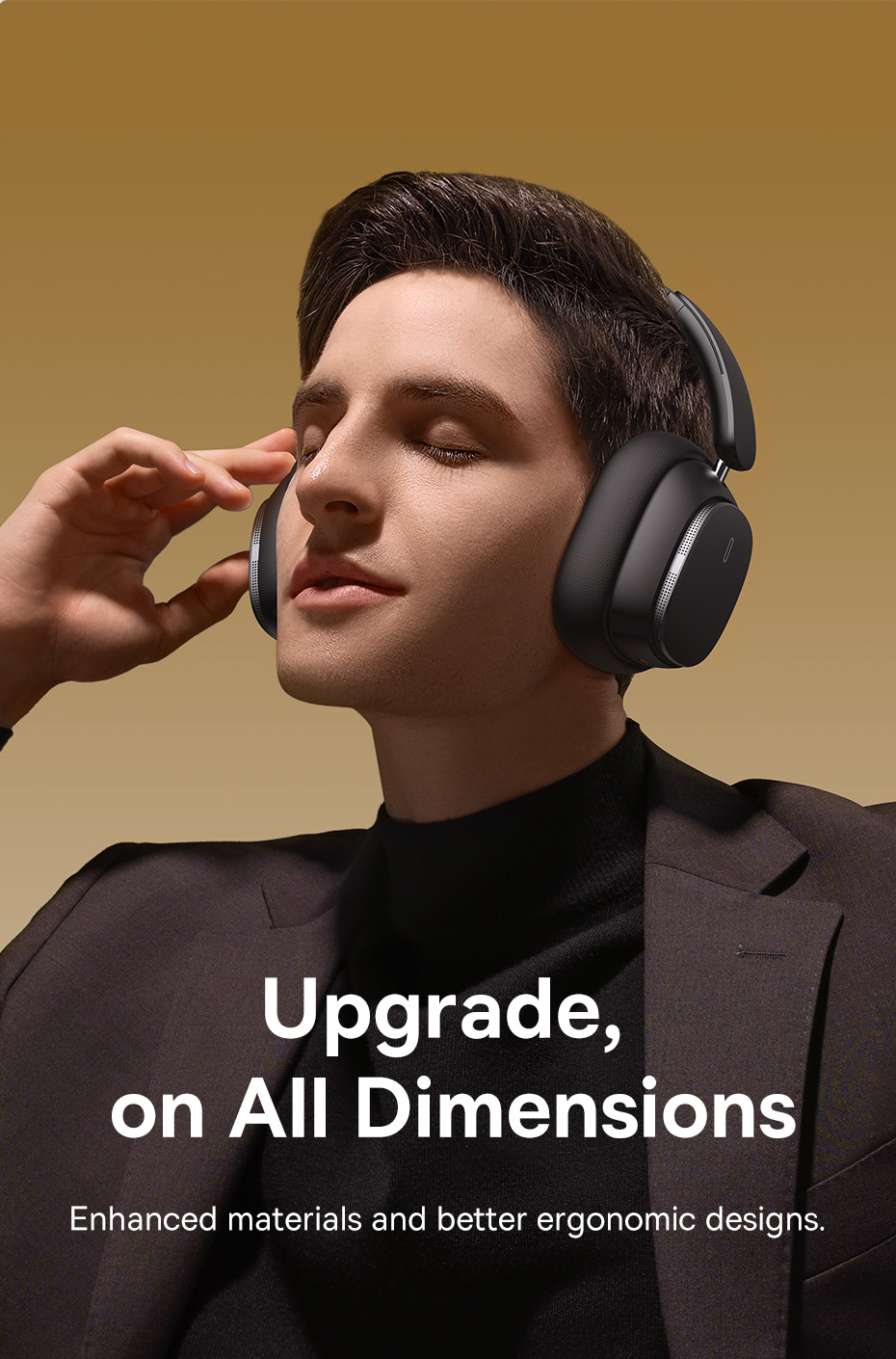 chube Tai nghe chụp tai Baseus Bowie H1 Pro Noise-Cancellation Wireless Headphones