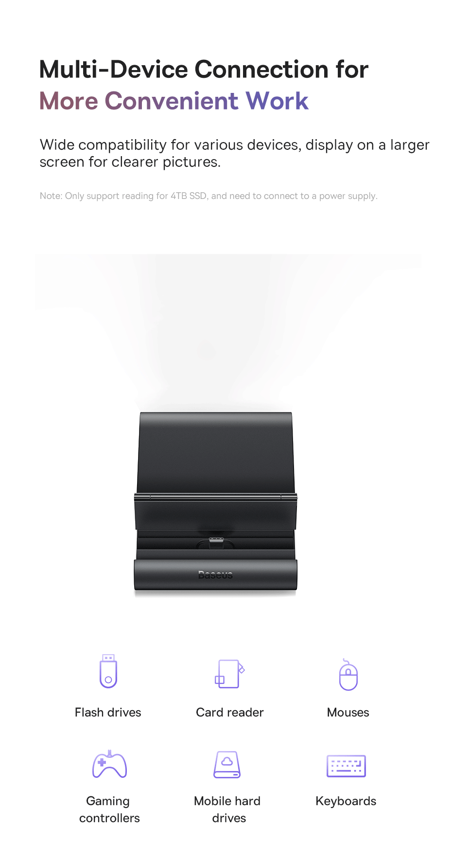 Hub mở rộng Baseus Mate Docking Station Pro