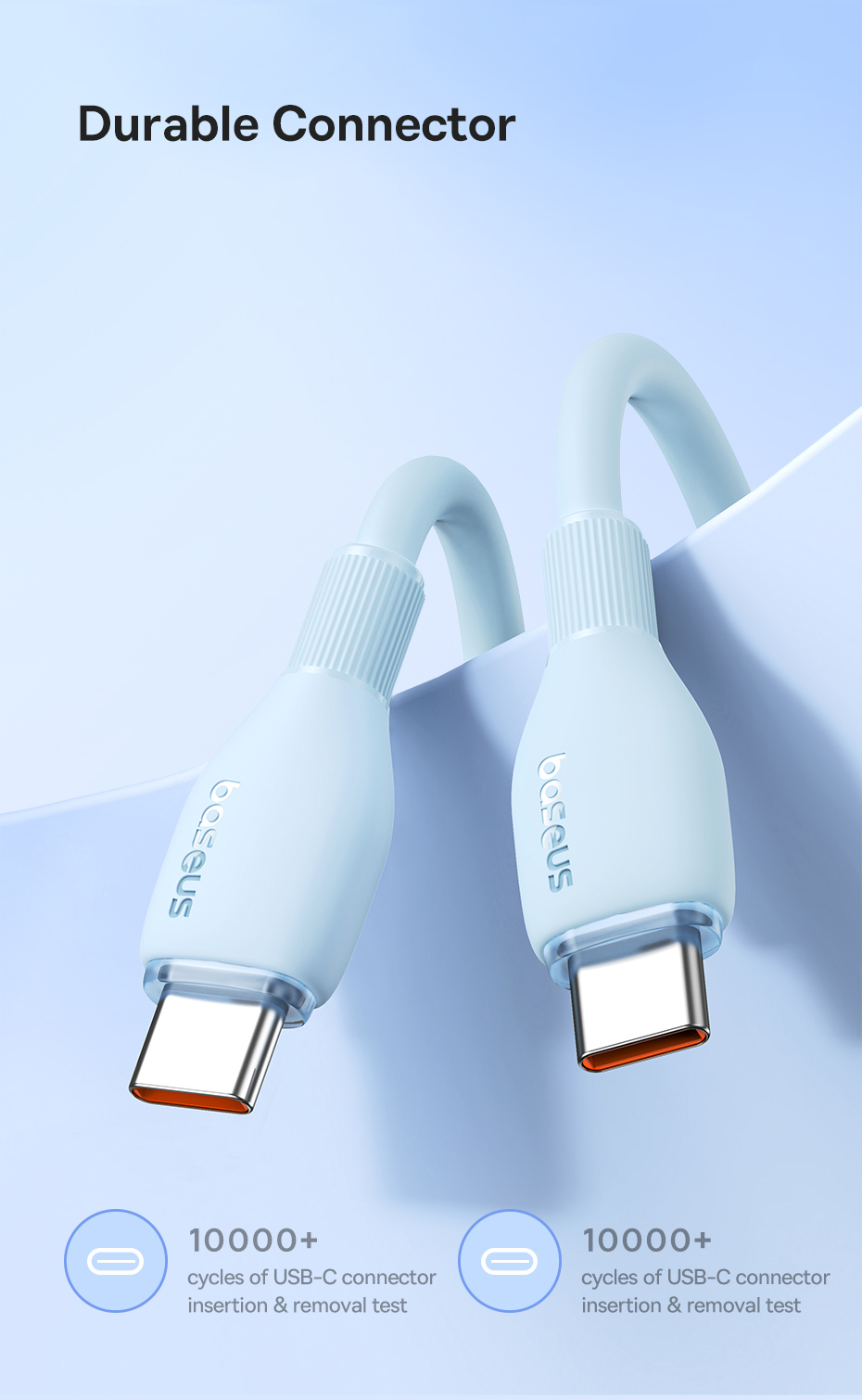 chube Cáp sạc nhanh 100W Baseus Pudding Series C to C