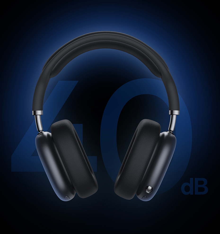 chube Tai nghe chụp tai chống ồn chủ động Baseus Bowie H2 ANC Wireless