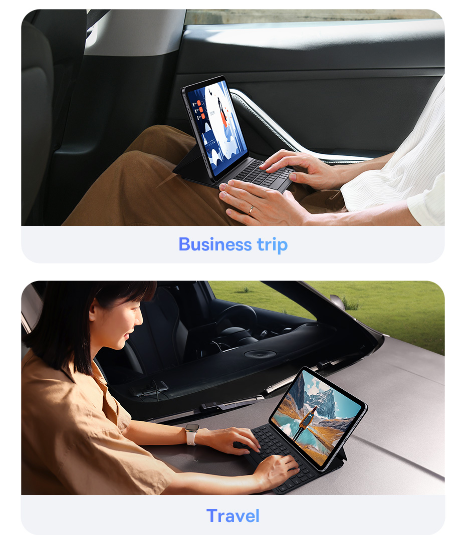 chube Bao da tích hợp bàn phím nam châm Baseus Brilliance
