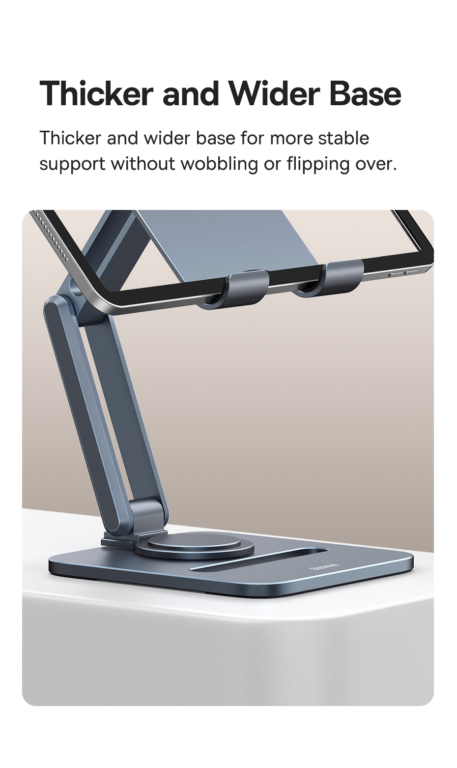 chube Giá Đỡ Máy Tính Bảng Baseus Desktop Biaxial Foldable Metal Stand