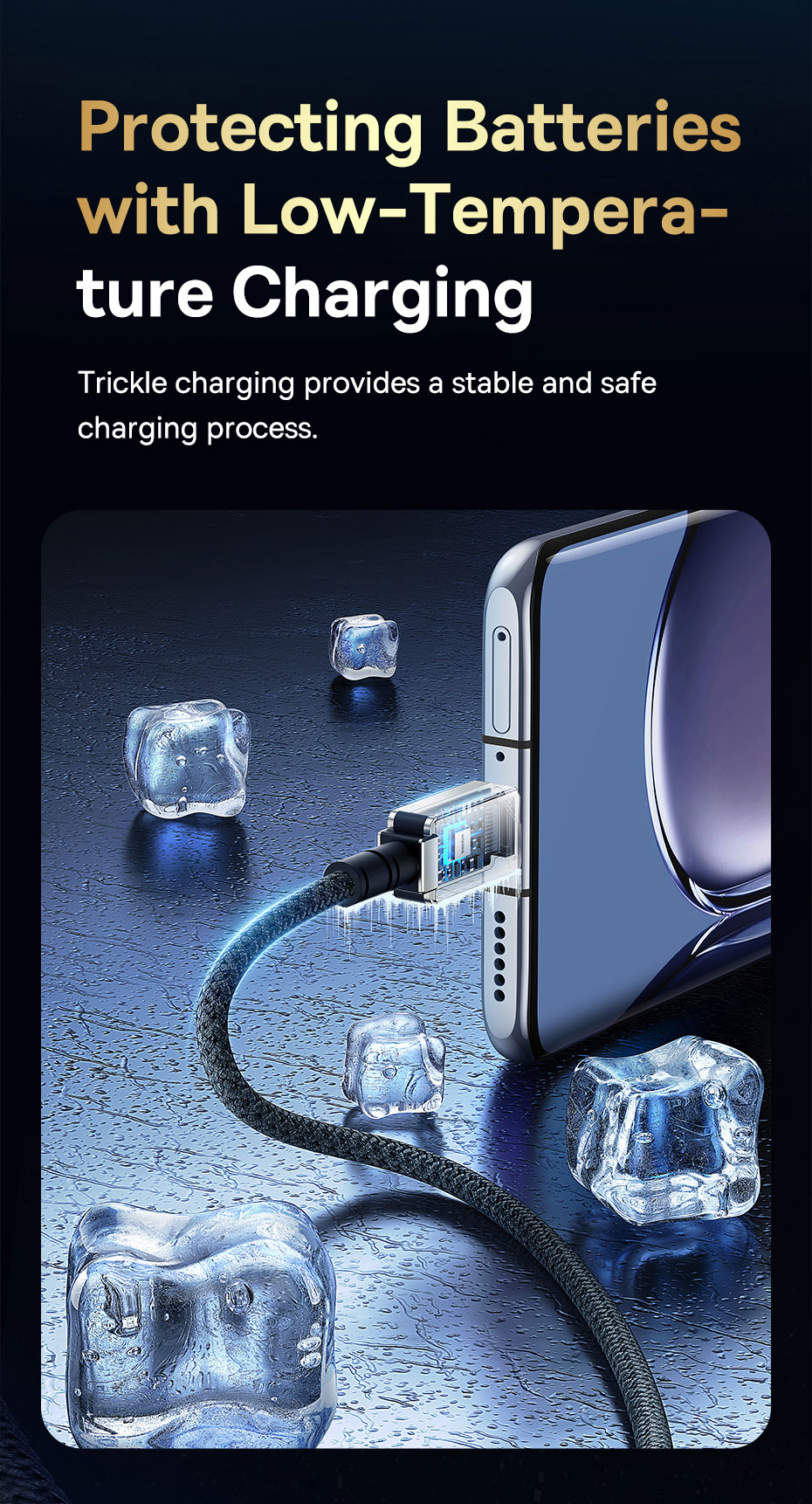 chube Cáp sạc nhanh 100W Baseus Unbreakable USB to Type-C