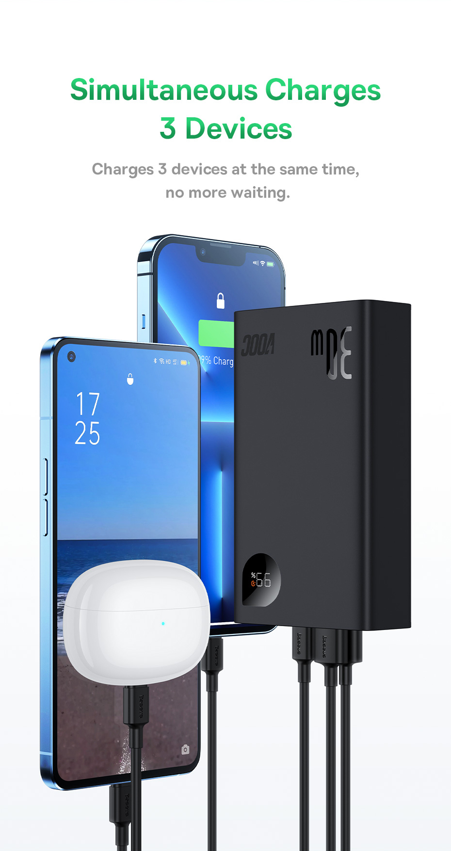 chube Pin dự phòng 30W OS-Baseus Adaman2 VOOC Edition 20000mAh