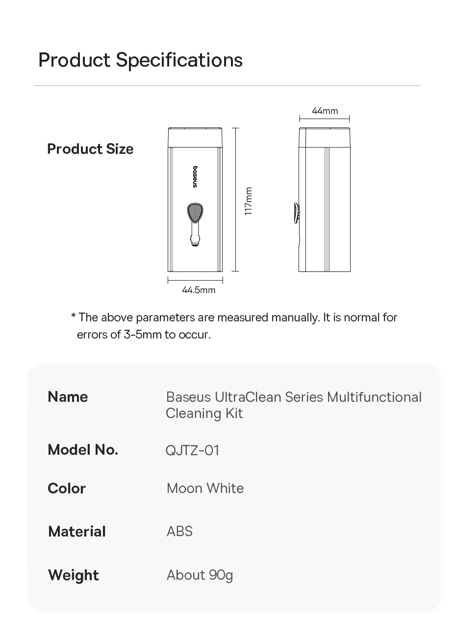 chube Bộ dụng cụ vệ sinh đa năng Baseus UltraClean Series