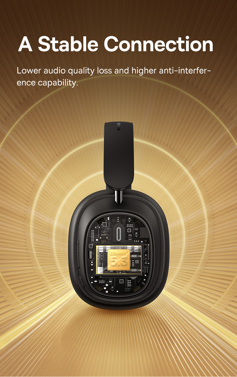 chube Tai nghe chụp tai Baseus Bowie H1 Pro Noise-Cancellation Wireless Headphones