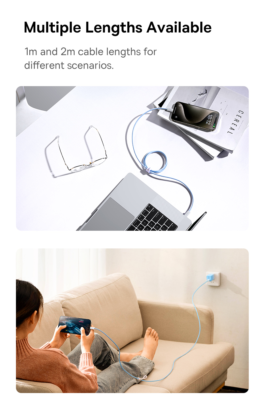 chube Cáp sạc nhanh 100W Baseus Dynamic 3 Series C to C