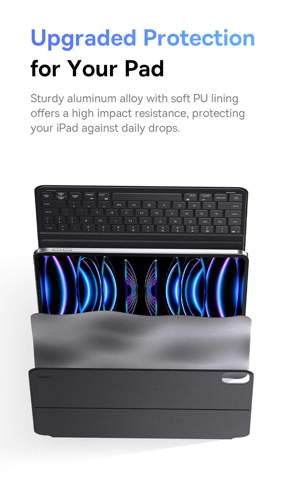 chube Bao da tích hợp bàn phím nam châm Baseus Brilliance