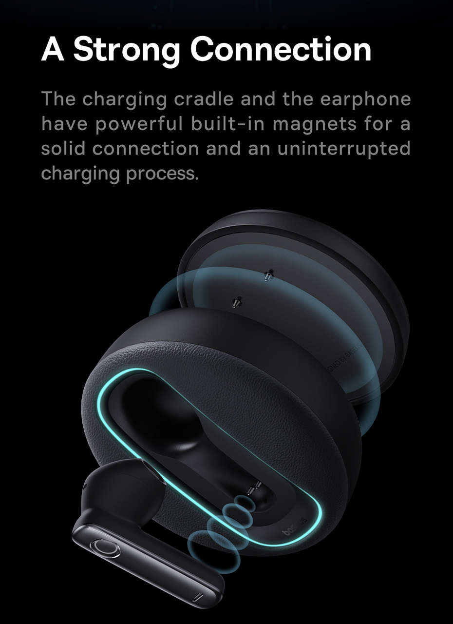 chube Tai nghe không dây đơn thông minh cho ô tô Baseus C-Mic CM10