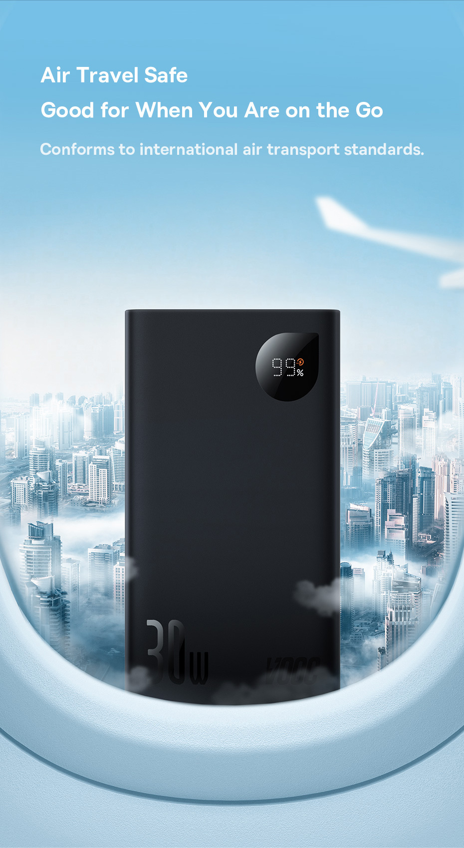 chube Pin dự phòng 30W OS-Baseus Adaman2 VOOC Edition 20000mAh