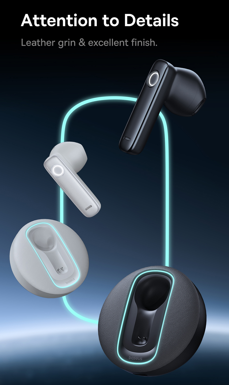 chube Tai nghe không dây đơn thông minh cho ô tô Baseus C-Mic CM10