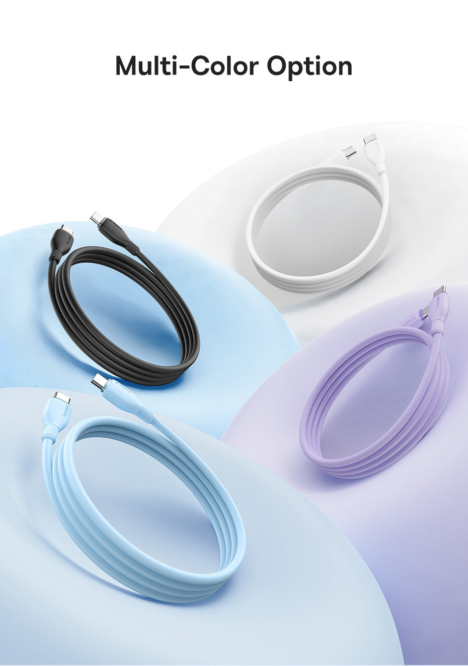 chube Cáp sạc nhanh 100W Baseus Pudding Series C to C